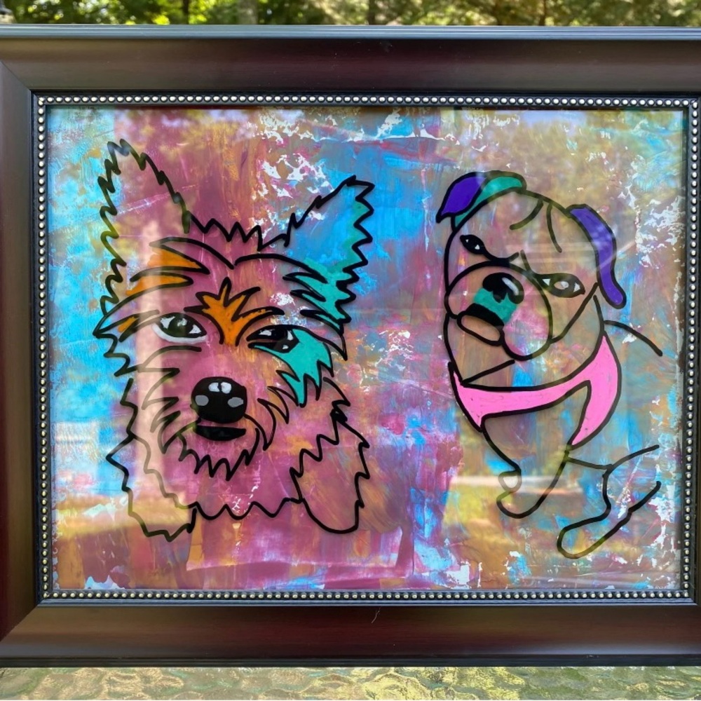 Custom dog painting